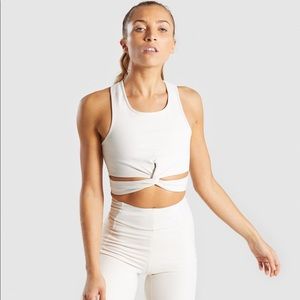 NWT-XS Pastel Crop Top-Sand